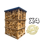 4 palettes de 2,5 stères – 50cm – Image 2